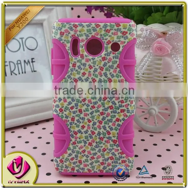 for Huawei Y300 dazzle design combo case