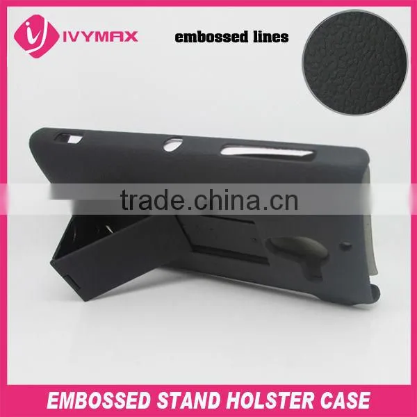 2013 stand clip case for sony xperia ZL L35H celular phone case