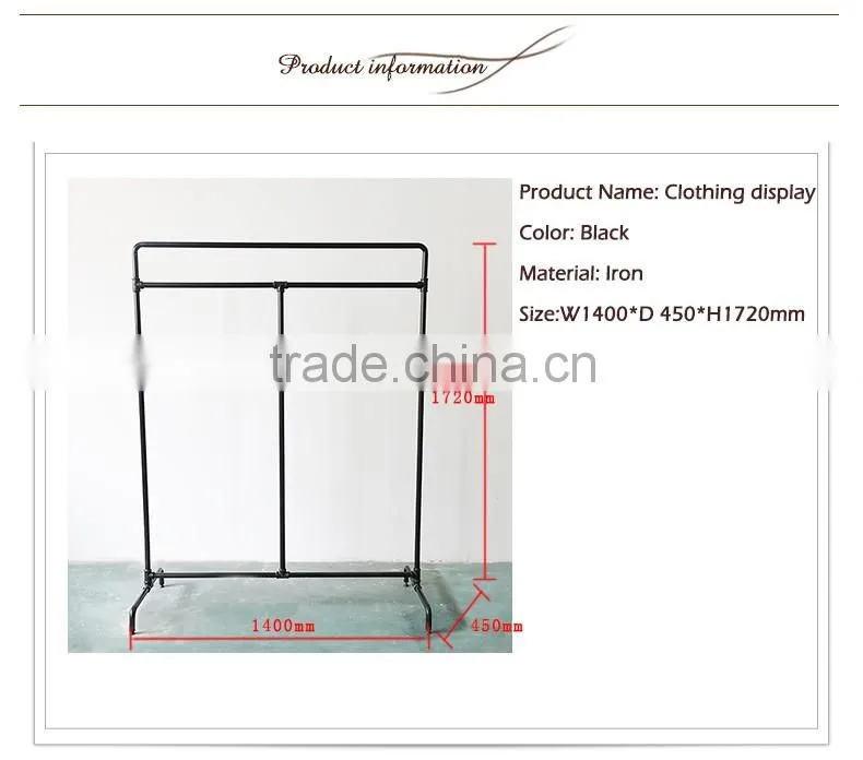 Stand shaped height adjustable floor-pop metal display rack