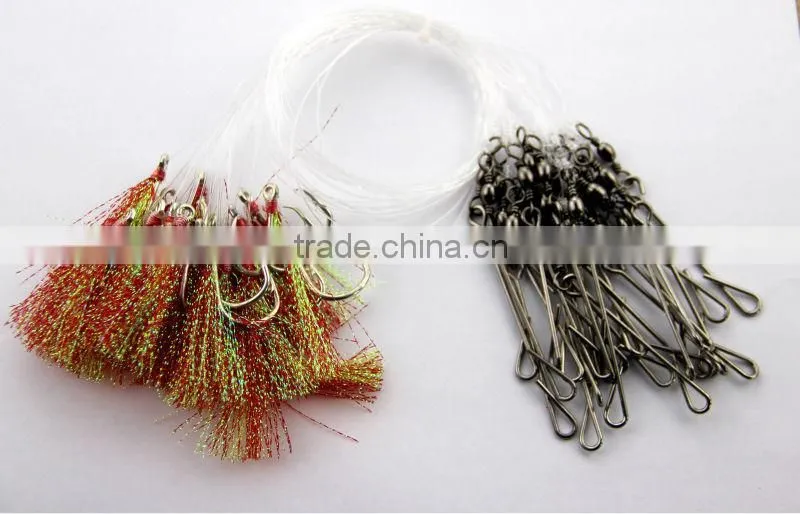 The New 2016 Japan fishing hooks 25pcs/1 bag Longline Traces flasher hook 82cm fishhook lure hook for fishing