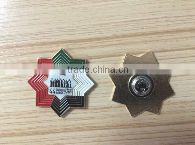 Fast delivery time UAE 43 national day Magnetic iron country map badge