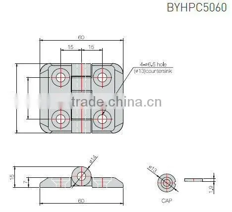 Plastic Cabinet Door Hinge BYHPC5060