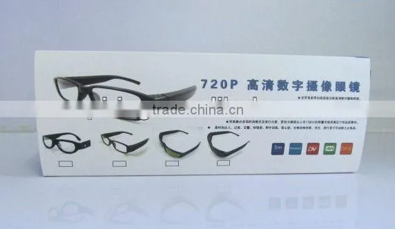 5 mega pixels CMOS camera HD 720P hd camera glasses