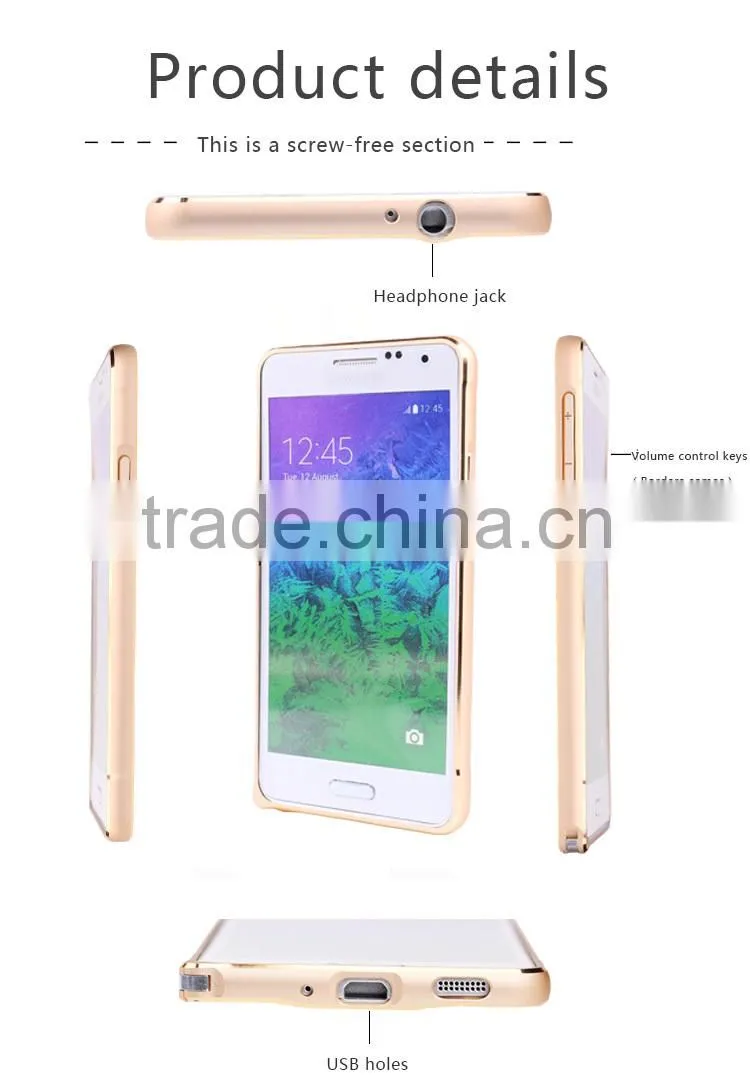 2016 popular Case for samsung galaxy S6 edge aluminum bumper case for Samsung metal cell phone case