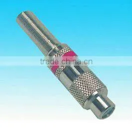 RCA connector brass material nickel plating rohs comliant