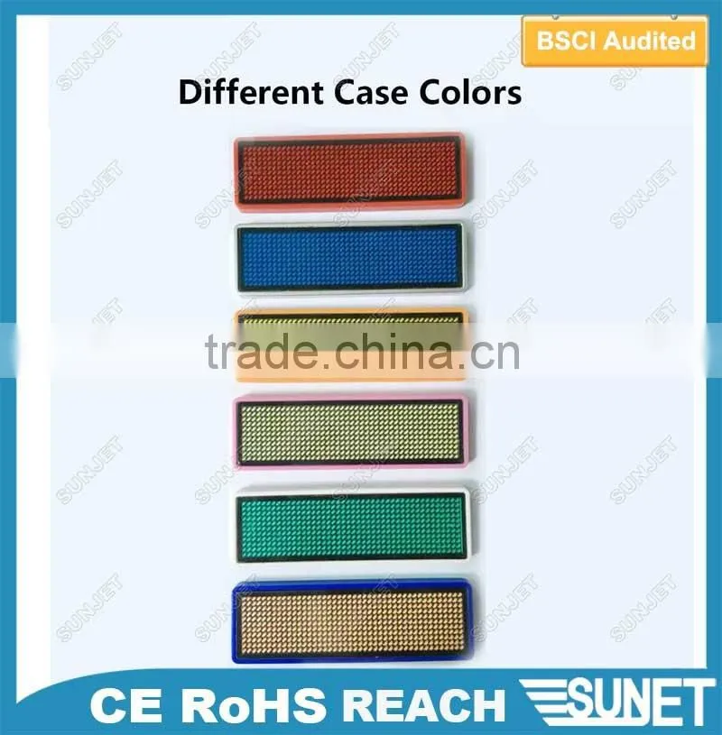hot wholesale Led Scrolling Mini Display blanks for lapel pins