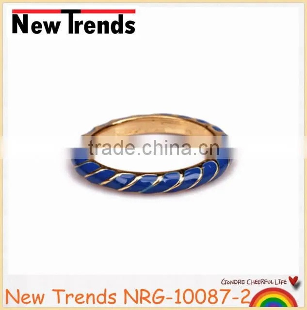 Latest gold finger ring designs with colorful epoxy