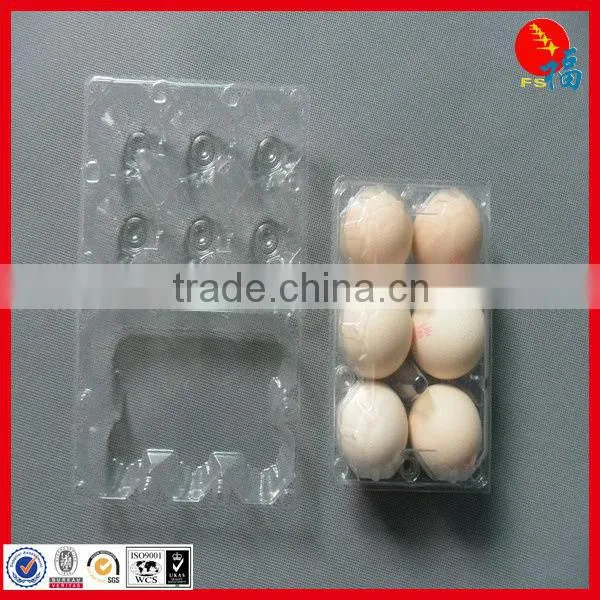 plastic egg packaging tray in pet film