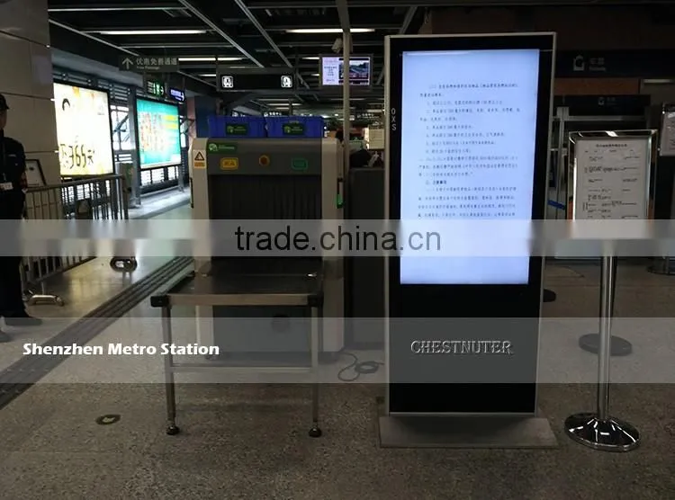 55 Inch Stand Alone floor stand vcams network advertising player