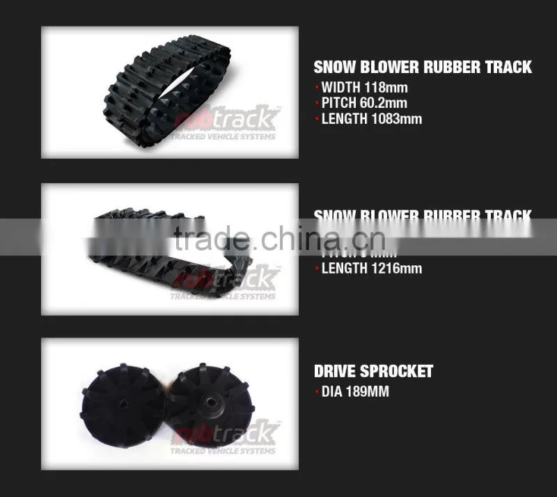 Hot Sale High Quality Small Robot Rubber Track
