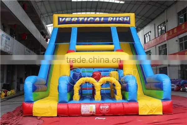 Giant Vertical Rush Inflatable Slide/Inflatable Dry Slide
