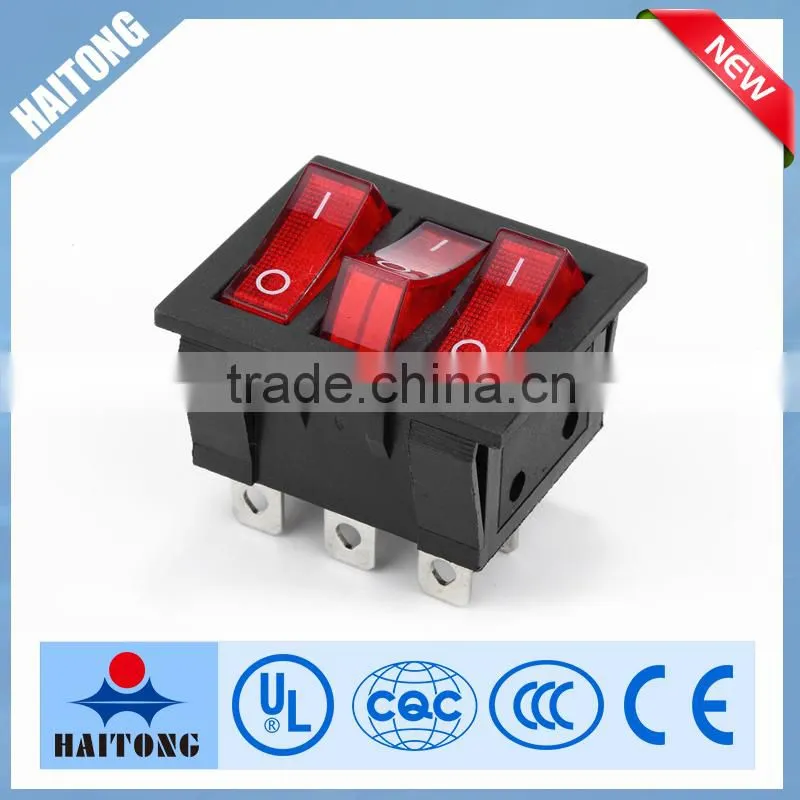 250V 6 pin waterproof rocker switch manufactured in China