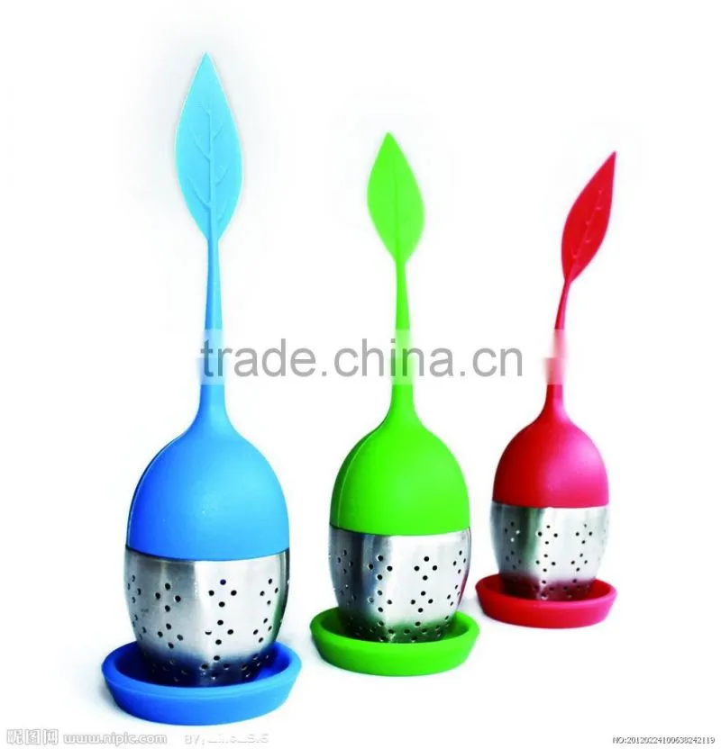 Food grade stainless steel silicone tea-strainer