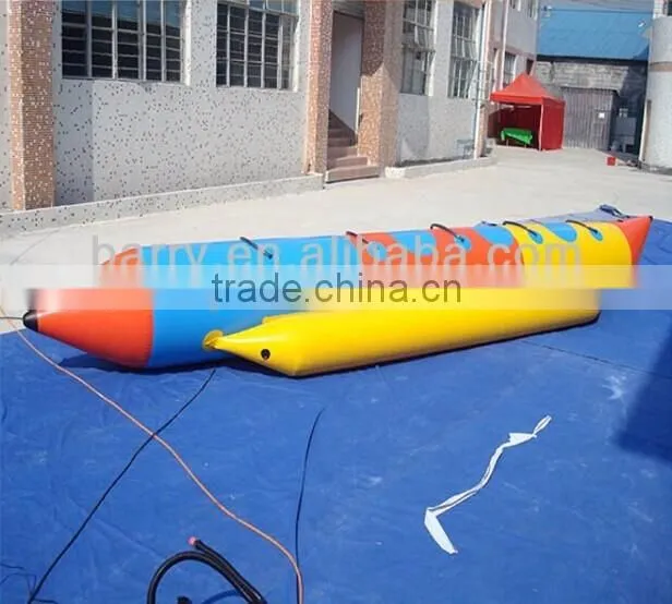 Exciting inflatable banana boat water games