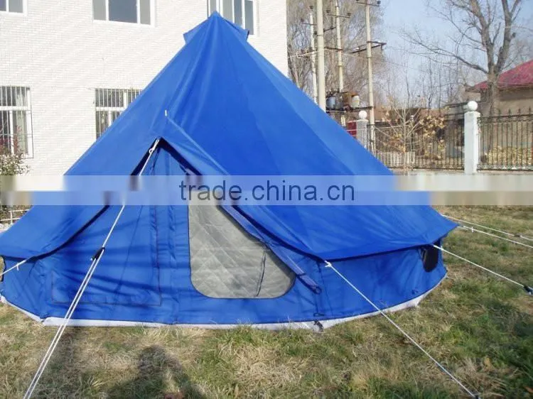 steel Pole Material and Canvas Fabric family tent
