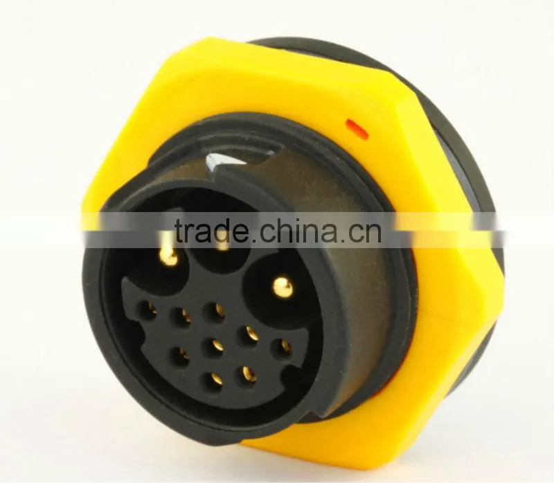 3+9p IP67 waterproof connector,high quality Nyalon watertight connector,Chogori high current connector