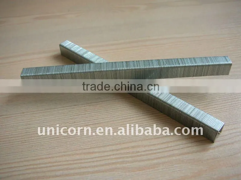 22GA Fine Wire furniture staples 71 series 12mm galvanized steel staples