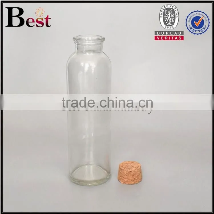 300ml tube bottle tube bottle with cork tube glass bottle