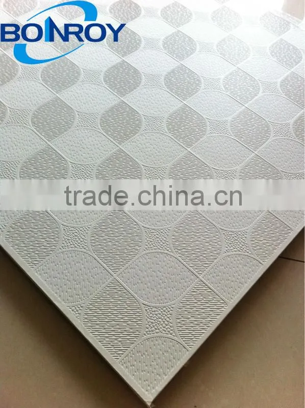 Alum foil back gypsum ceiling / 2x2 Pvc gypsum ceiling