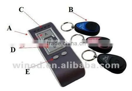 Promotional gifts plastic wireless key finder remote control