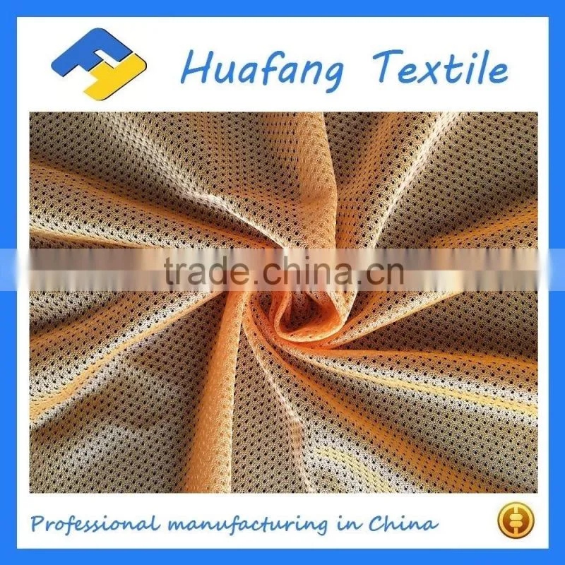 high quality 5-1 polyester warp knitted mesh lining fabric with hole size 1.5mm