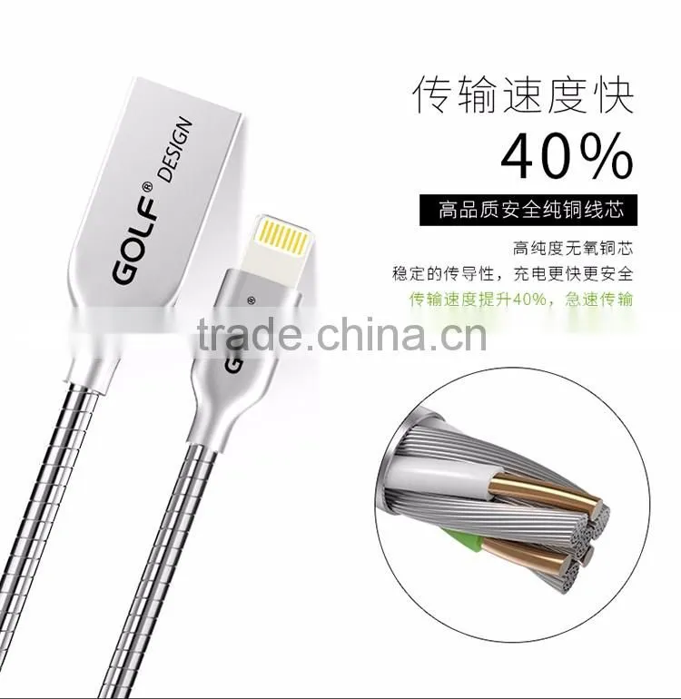 Cellphone Accessories 1m USB Data lighting Charging Cable for wire Charger wholesale high quaity usb cable