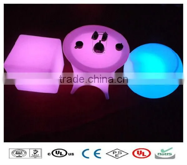 Snake shape 16 color changing eco-friendly LED Light Stool Bar