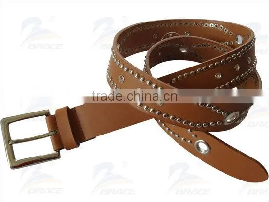 Western style customized mens canvas belt