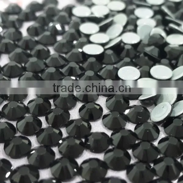 sparkling super shine ss20 jet black color hot fix rhinestone