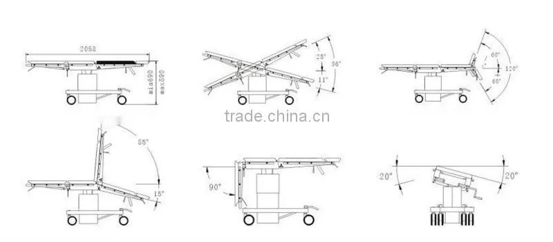 HYDRAULIC MEDICAL TABLES