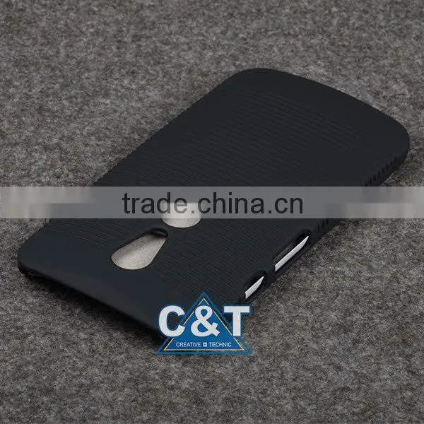 C&T Rubberized Hard Plastic Belt Clip Holster Kickstand for Motorola Moto G Combo Case