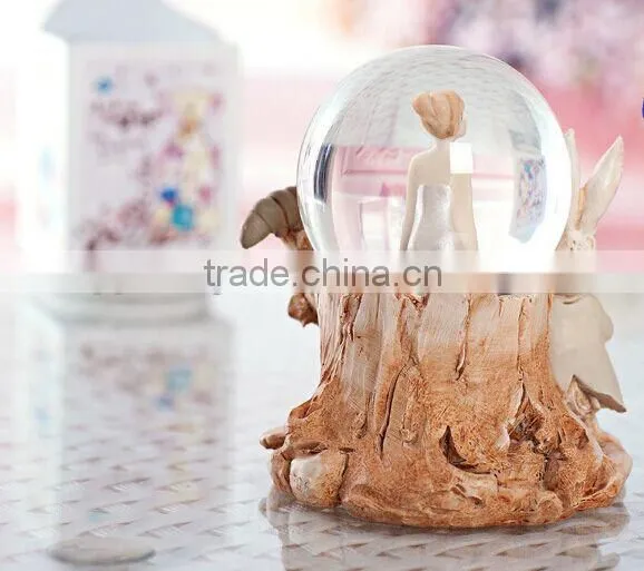 High grade handicrafts ballet girl Romantic Crystal ball Music box