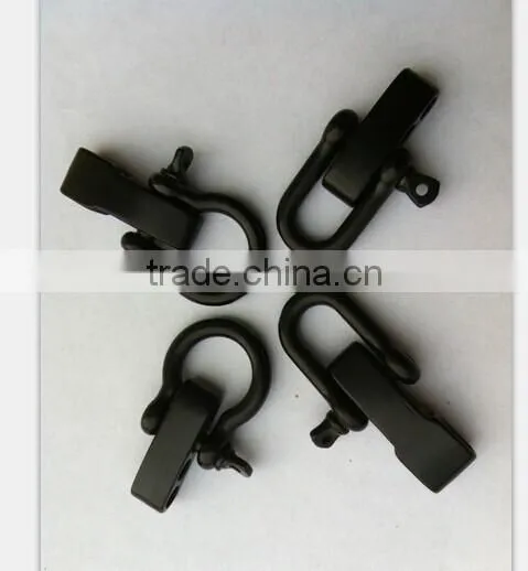 Stainless steel adjustable paracord shackle