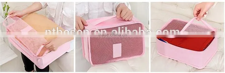6 PCS Travel Luggage Packing Cube Bag Set Clothes Storage Bags Travel Kit