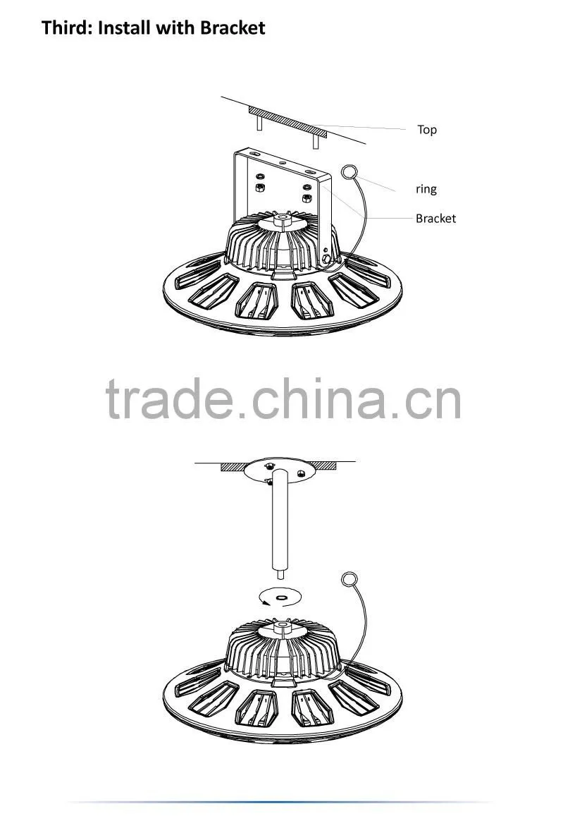 200W led industrial lighting 135Lms/W 5years warranty UL DLC TUV cetified ip65 UFO led high bay lighting