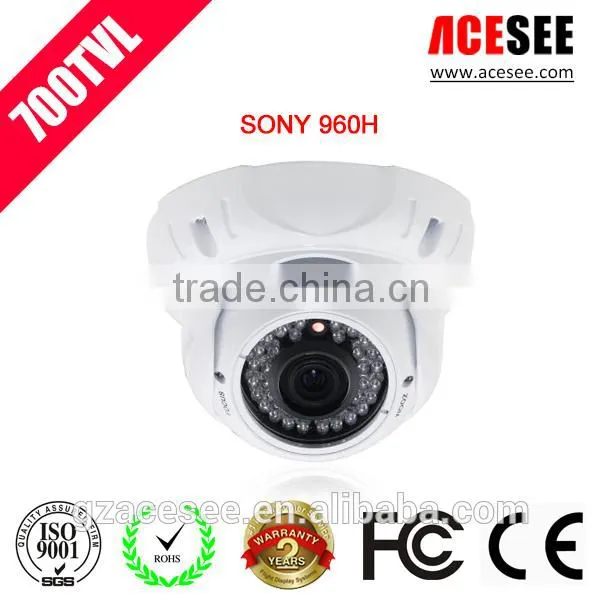 ACESEE Vandalproof Night Vision 30m 700TVL Effio-e CCTV IR Dome Camera