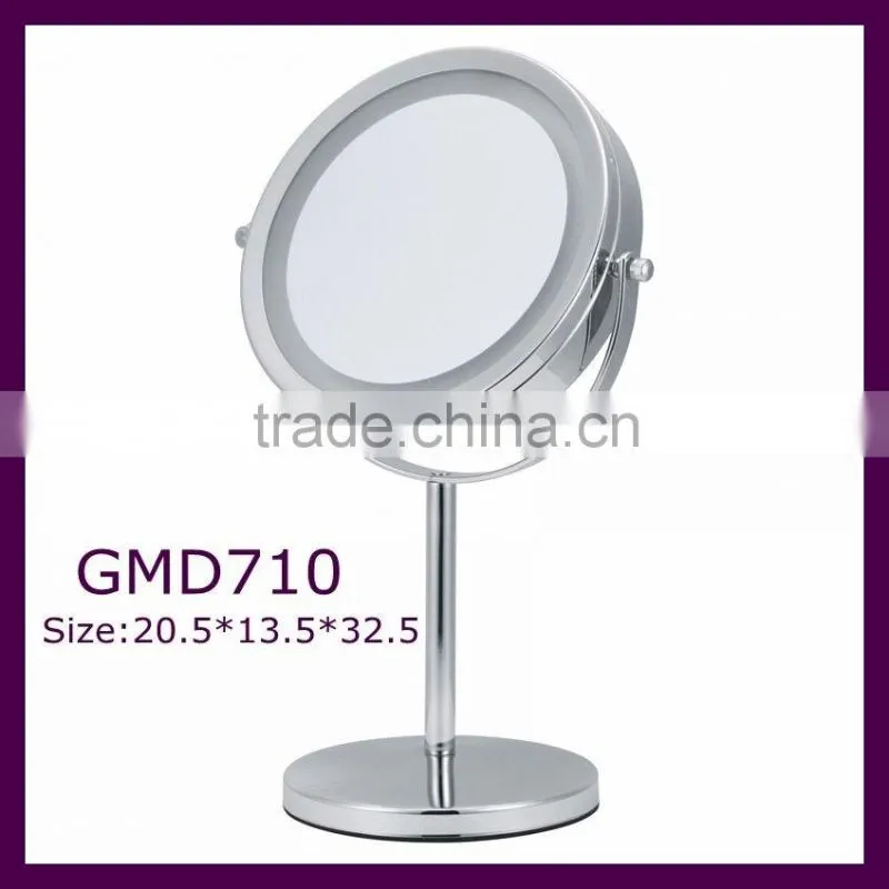 7 Inch Chrome Finishing Extendable LED Table Mirror