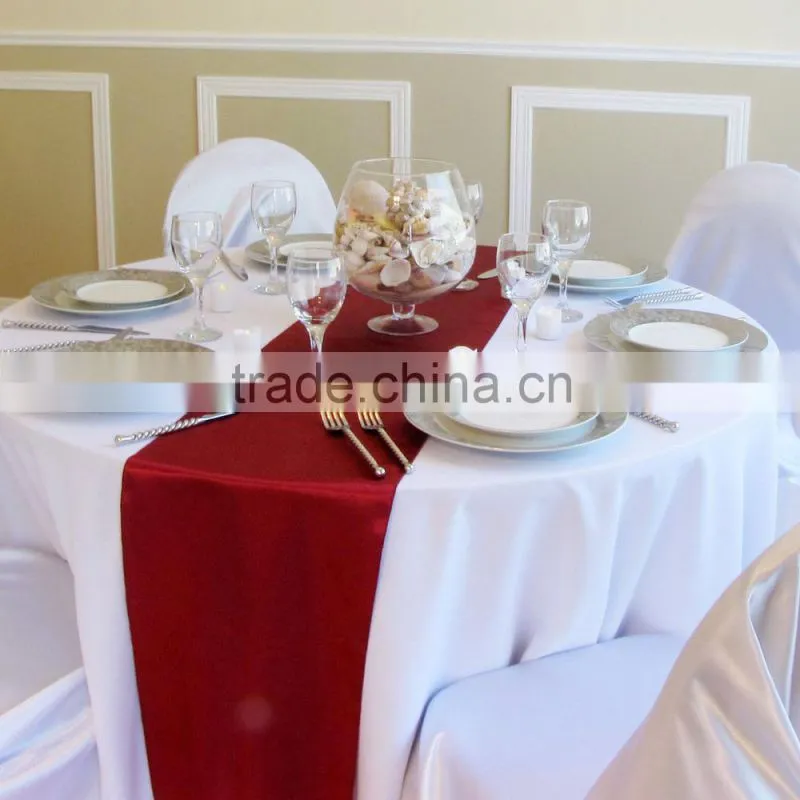 Best Quality Light Blue Burlap Table Runner
