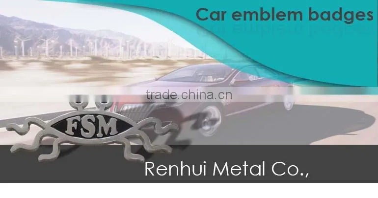 China factory supply custom metal Car Stickers car emblem badges