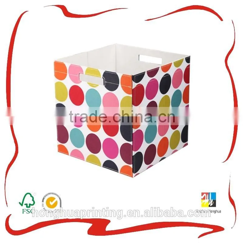 Non-woven Trapezoidal fabric cd storage box with grommet