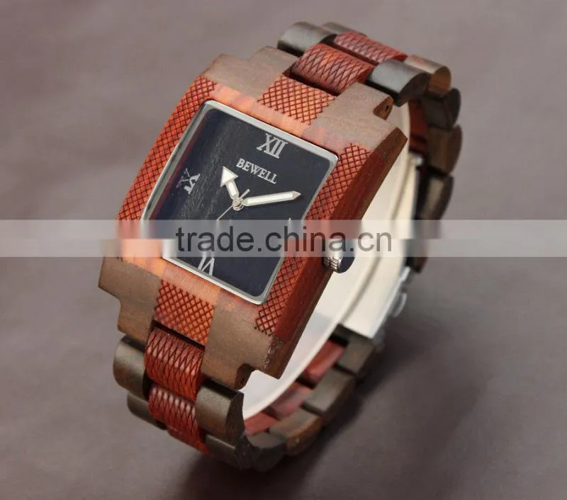 Mixed color Wristwatch Wooden Water Resistant Wooden WristWatch Women Men Wristwatch Wooden