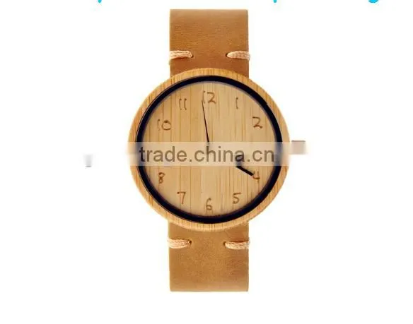 High quality simple design sandalwood watch/bamboo watches for men