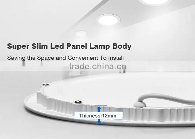 wholesale high quality ce rohs ultra slim 15 watts led panel light round