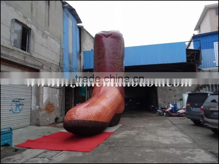 Big Inflatable Female Boots Model for Advertising Decoration