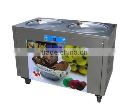 multifunctionalice cream frying pans stainless steel shell with refrigerant/gas/fluid