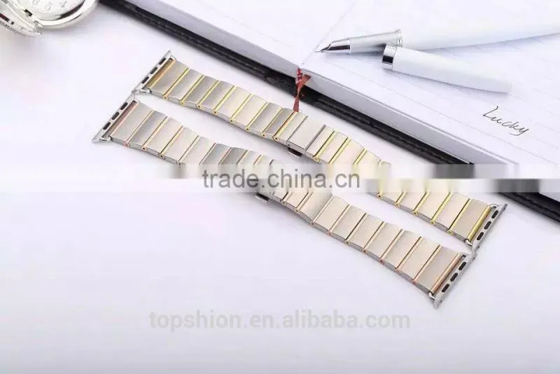 New for Apple Watch Band Stainless Steel, Luxury Metal Strap For Apple iWatch