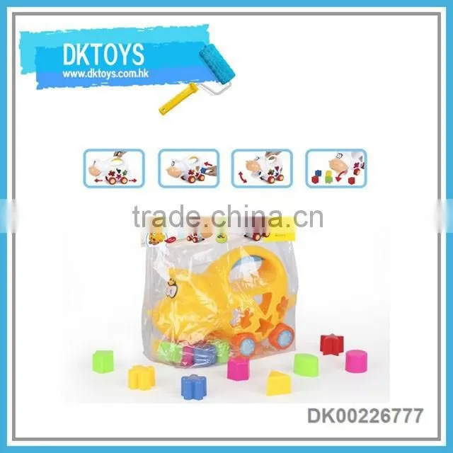Educational animal building block car