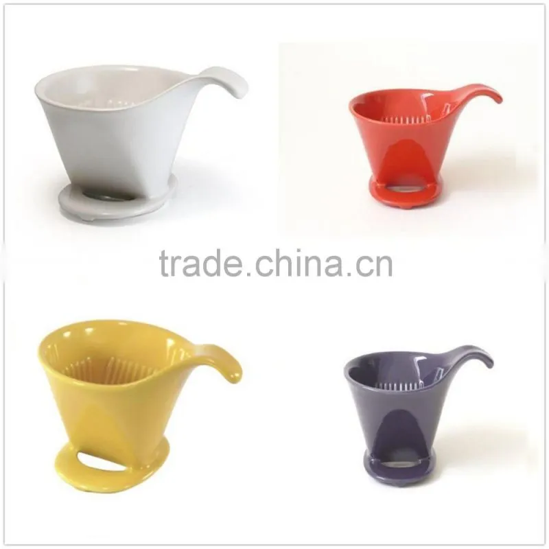 Wholesale Yellow Custom Bee House Ceramic Coffee Dripper