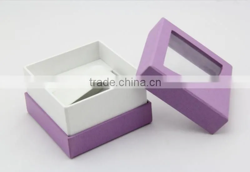 Handmade High Quality Watch Box with pvc clear window