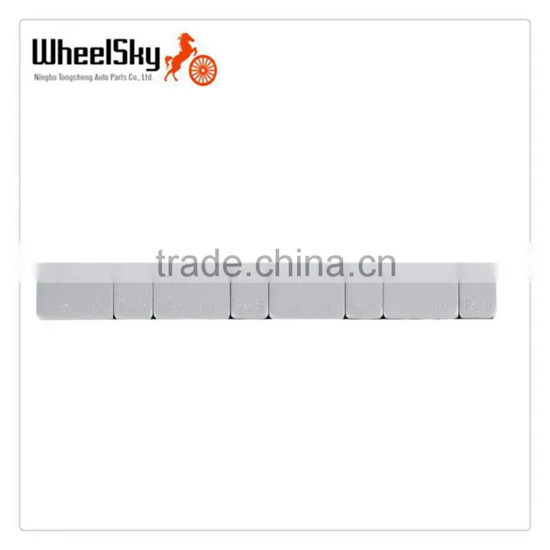 Wheel Balance Weight Steel Adhesive Zinc Plated And Black Powder Coated
